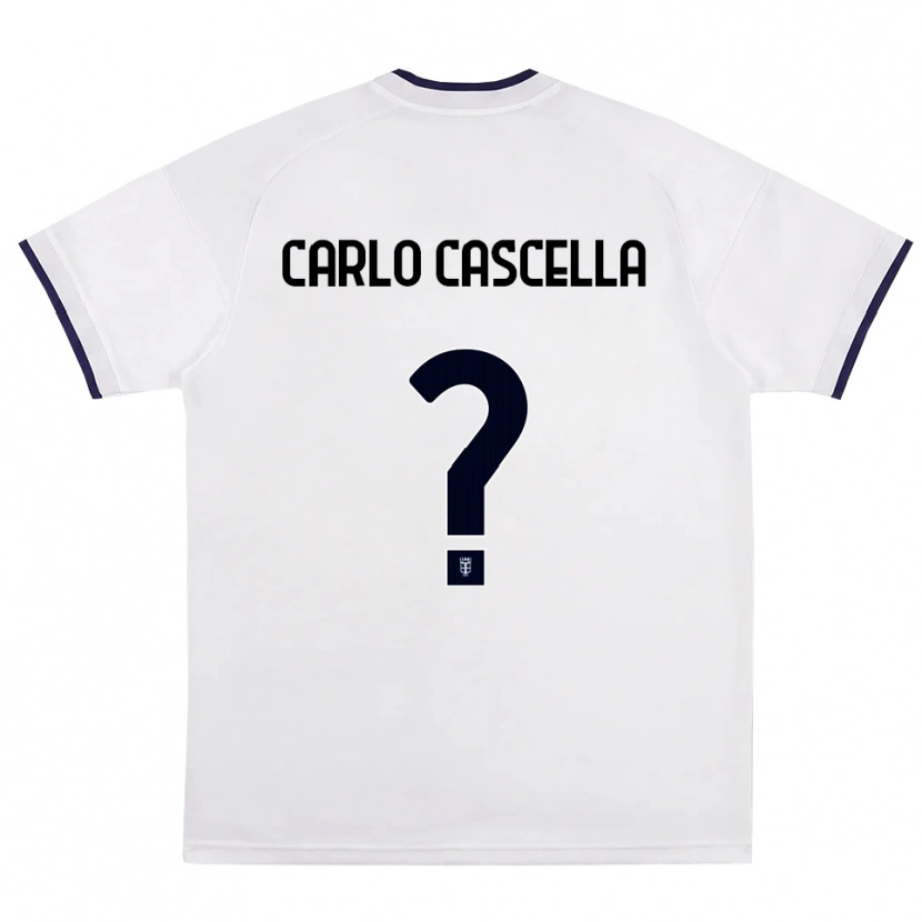 Danxen Kinderen William Carlo Cascella #0 Wit Rood Koninklijk Blauw Uitshirt Uittenue 2026/27 T-Shirt
