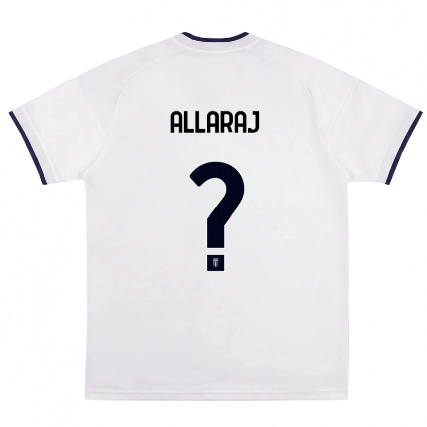 Danxen Kinderen Rayan Allaraj #0 Wit Rood Koninklijk Blauw Uitshirt Uittenue 2026/27 T-Shirt