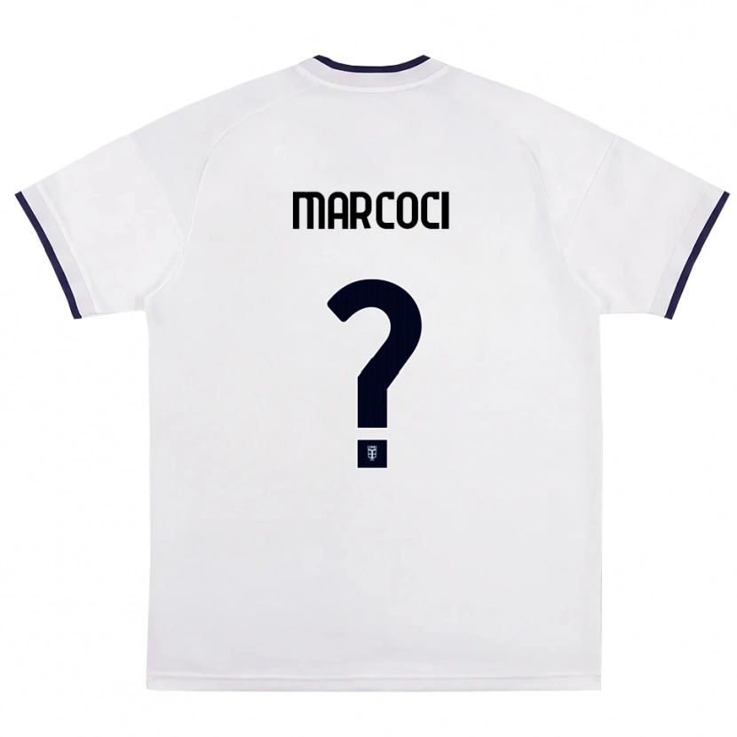 Danxen Kinderen Alexandru Marcoci #0 Wit Rood Koninklijk Blauw Uitshirt Uittenue 2026/27 T-Shirt