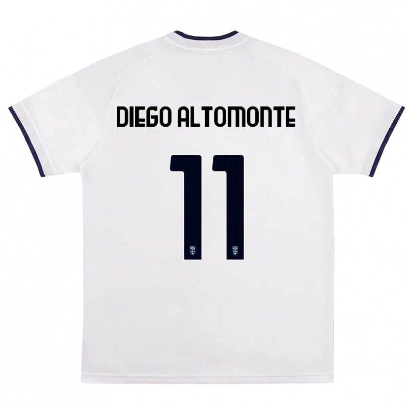 Danxen Kinderen Thomas Diego Altomonte #11 Wit Rood Koninklijk Blauw Uitshirt Uittenue 2026/27 T-Shirt