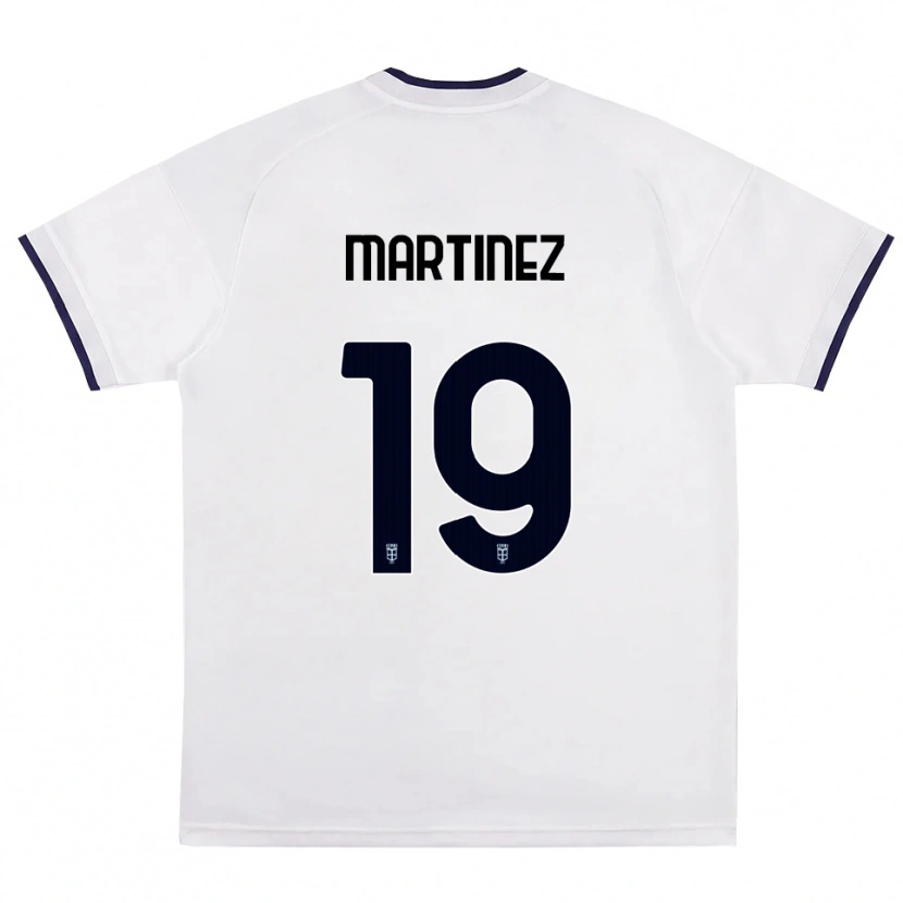 Danxen Kinderen Diego Martinez #19 Wit Rood Koninklijk Blauw Uitshirt Uittenue 2026/27 T-Shirt