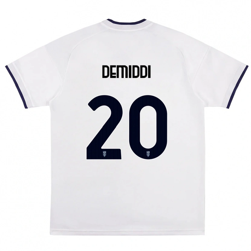 Danxen Kinderen Pedro Demiddi #20 Wit Rood Koninklijk Blauw Uitshirt Uittenue 2026/27 T-Shirt