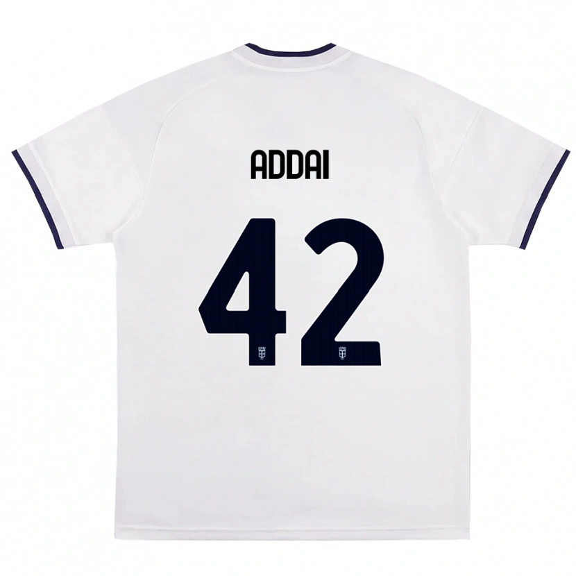 Danxen Kinderen Jayden Addai #42 Wit Rood Koninklijk Blauw Uitshirt Uittenue 2026/27 T-Shirt