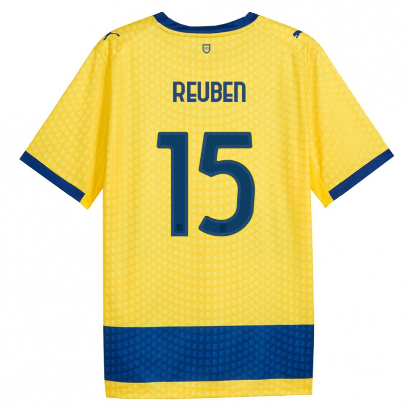 Danxen Kinderen Success Reuben #15 Geel Blauw Zwart Uitshirt Uittenue 2026/27 T-Shirt
