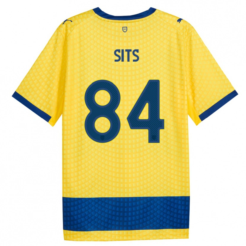 Danxen Kinderen Dario Sits #84 Geel Blauw Zwart Uitshirt Uittenue 2026/27 T-Shirt