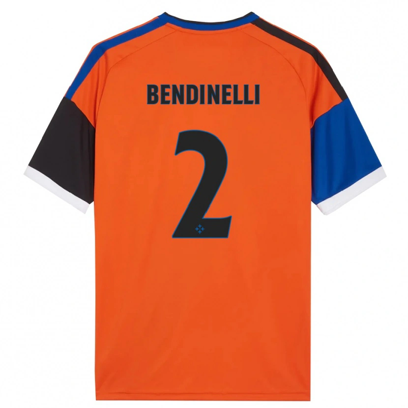 Danxen Kinderen Louis Bendinelli #2 Oranje Blauw Zwart Wit Uitshirt Uittenue 2026/27 T-Shirt