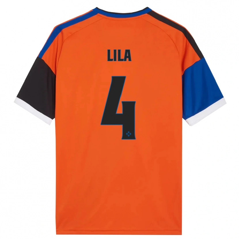 Danxen Kinderen Fabjan Lila #4 Oranje Blauw Zwart Wit Uitshirt Uittenue 2026/27 T-Shirt