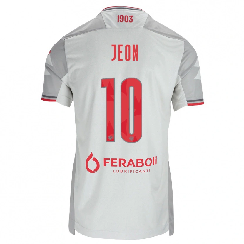 Danxen Kinderen Joseph Jeon #10 Grijs Wit Rood Uitshirt Uittenue 2026/27 T-Shirt