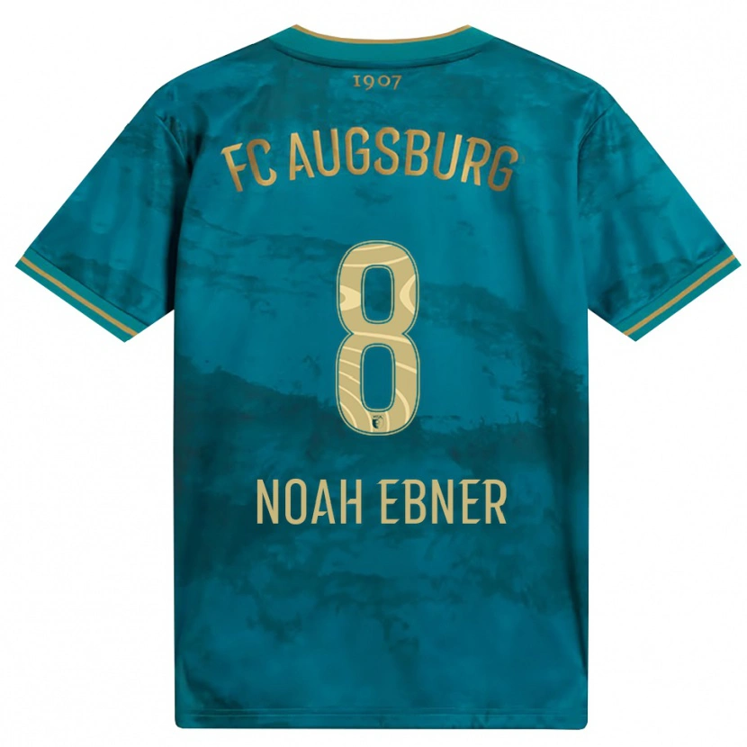 Danxen Kinderen Noah Ebner #8 Groen Bruin Uitshirt Uittenue 2026/27 T-Shirt
