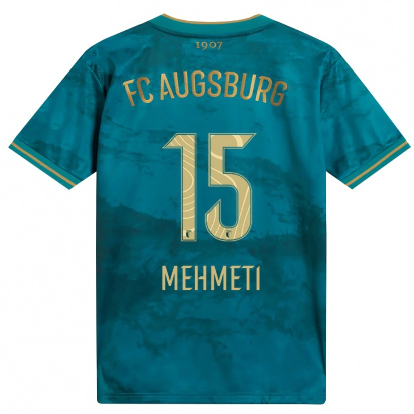 Danxen Kinderen Bleona Mehmeti #15 Groen Bruin Uitshirt Uittenue 2026/27 T-Shirt