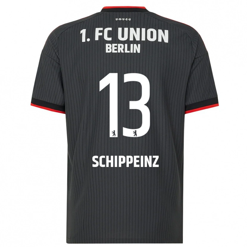 Danxen Kinderen Mark Schippeinz #13 Zwart Wit Rood Uitshirt Uittenue 2026/27 T-Shirt