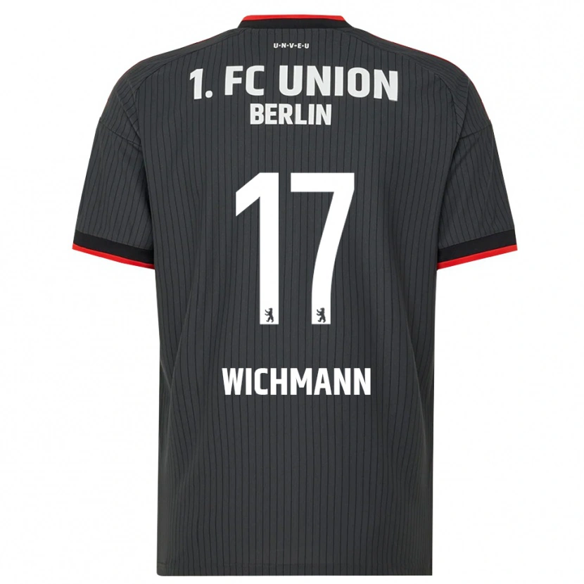 Danxen Kinderen Julius Wichmann #17 Zwart Wit Rood Uitshirt Uittenue 2026/27 T-Shirt