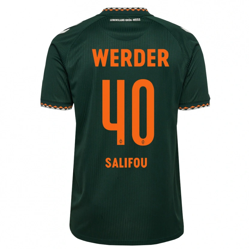 Danxen Kinderen Dikeni Salifou #40 Donkergroen Oranje Wit Uitshirt Uittenue 2026/27 T-Shirt