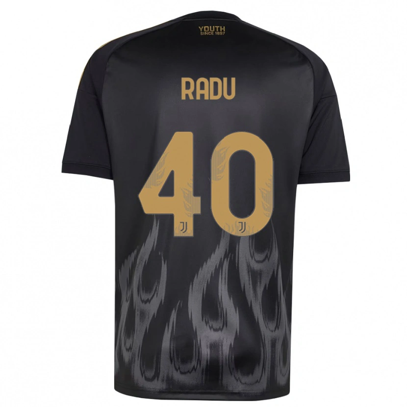 Danxen Kinderen Riccardo Radu #40 Zwart Bruin Thuisshirt Derde Tenue 2026/27 T-Shirt
