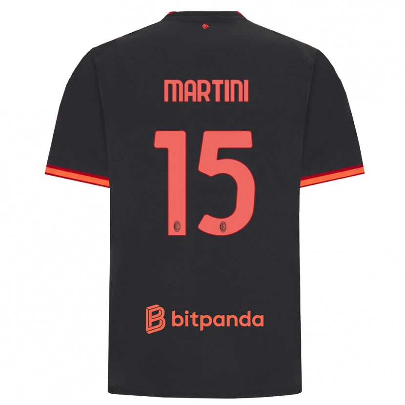 Danxen Kinderen Thomas Martini #15 Zwart Rood Thuisshirt Derde Tenue 2026/27 T-Shirt
