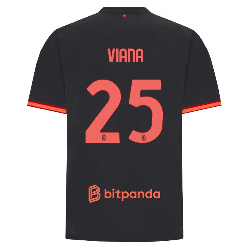 Danxen Kinderen Viana Seedorf #25 Zwart Rood Thuisshirt Derde Tenue 2026/27 T-Shirt