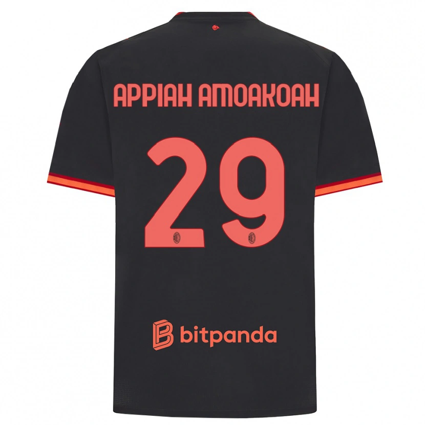 Danxen Kinderen Karen Appiah Amoakoah #29 Zwart Rood Thuisshirt Derde Tenue 2026/27 T-Shirt