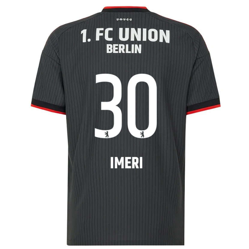 Danxen Kinderen Kastriot Imeri #30 Zwart Wit Rood Uitshirt Uittenue 2026/27 T-Shirt