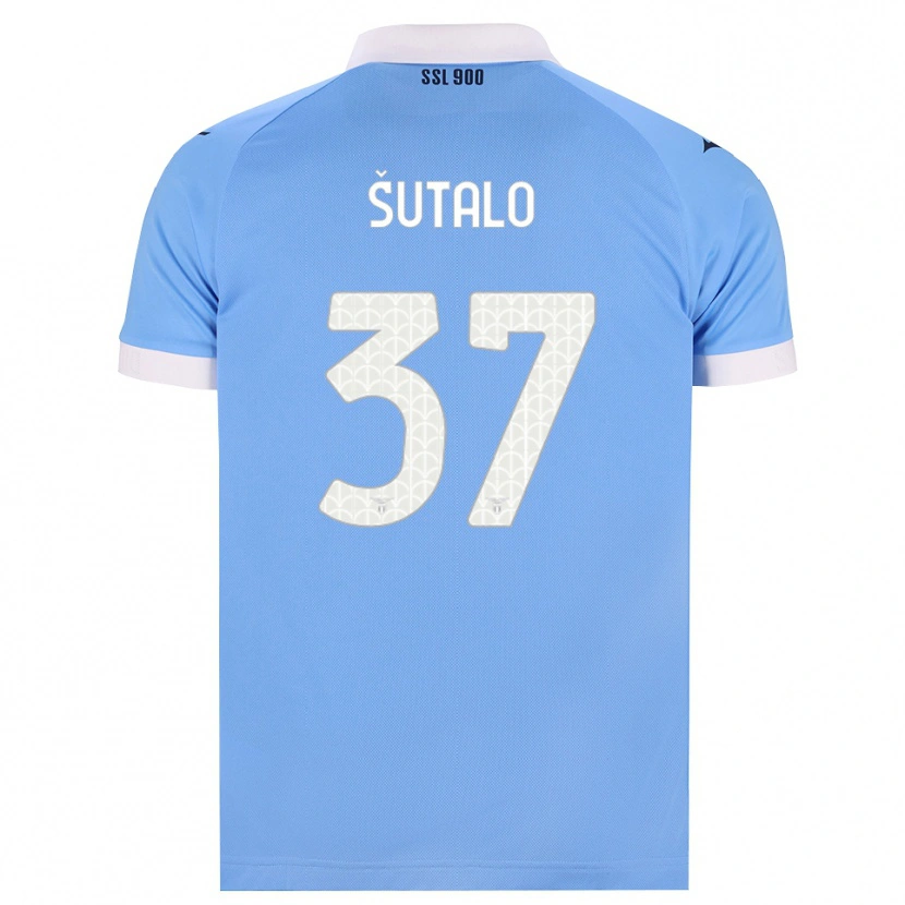 Danxen Heren Josip Sutalo #37 Hemelsblauw Zwart Wit Thuisshirt Thuistenue 2026/27 T-Shirt