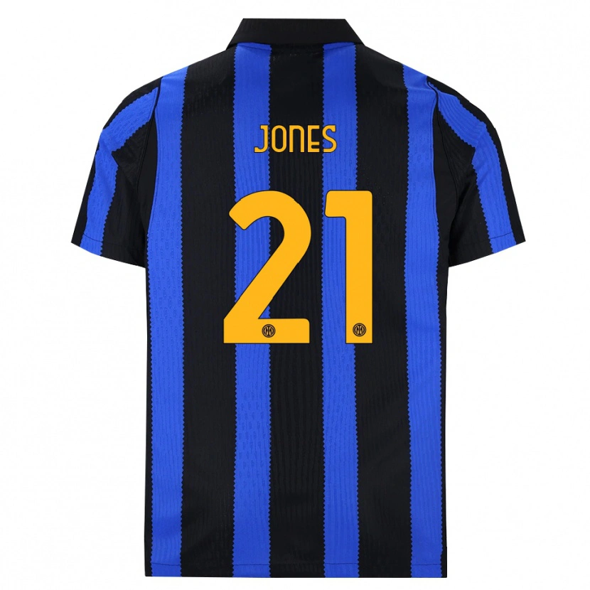 Danxen Heren Curtis Jones #21 Zwart Blauw Geel Thuisshirt Thuistenue 2026/27 T-Shirt