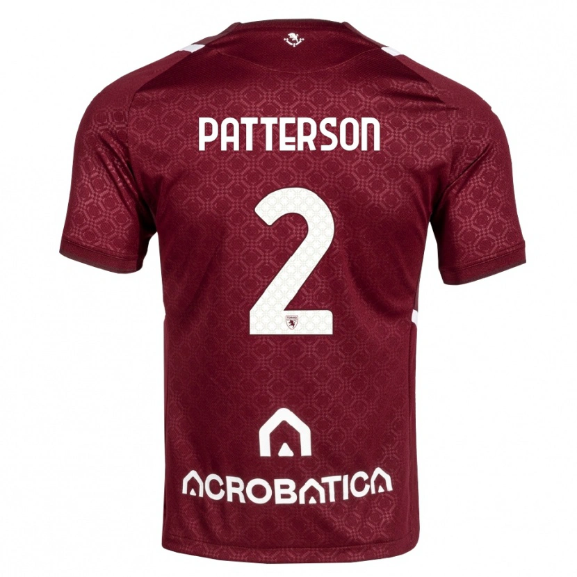 Danxen Heren Nathan Patterson #2 Bordeauxrood Wit Thuisshirt Thuistenue 2026/27 T-Shirt