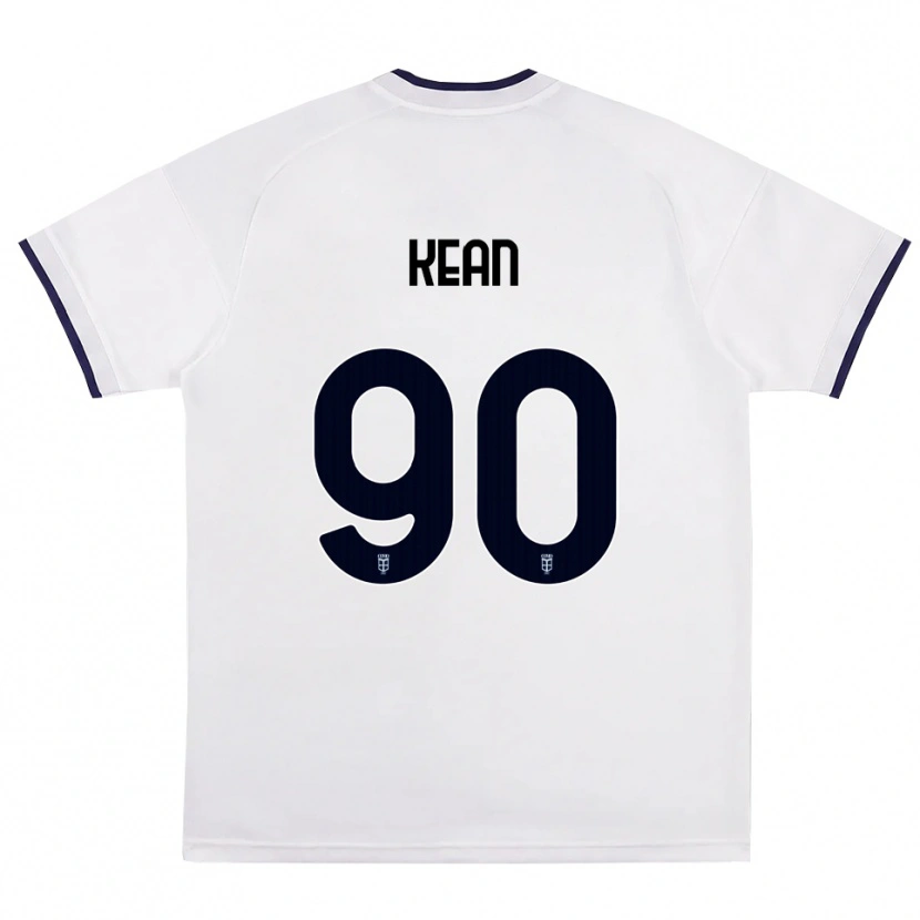 Danxen Heren Moise Kean #90 Wit Rood Koninklijk Blauw Uitshirt Uittenue 2026/27 T-Shirt