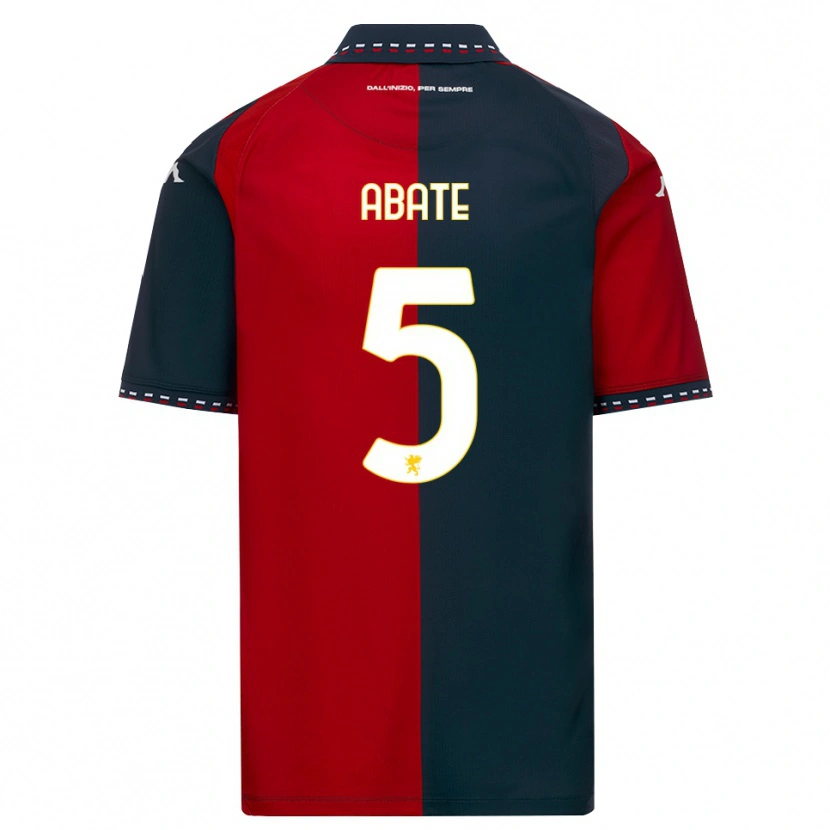 Danxen Heren Giada Abate #5 Rood Zwart Wit Thuisshirt Thuistenue 2026/27 T-Shirt