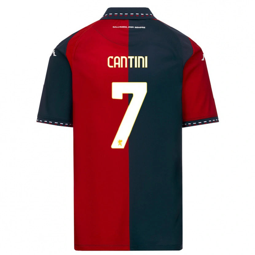 Danxen Heren Riccardo Cantini #7 Rood Zwart Wit Thuisshirt Thuistenue 2026/27 T-Shirt