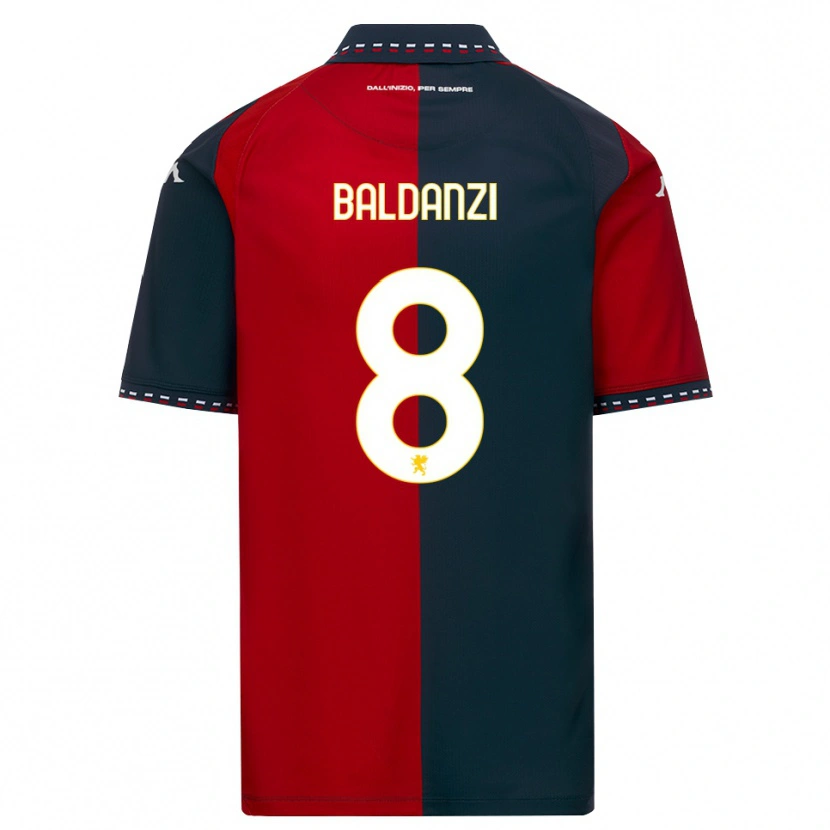 Danxen Heren Tommaso Baldanzi #8 Rood Zwart Wit Thuisshirt Thuistenue 2026/27 T-Shirt