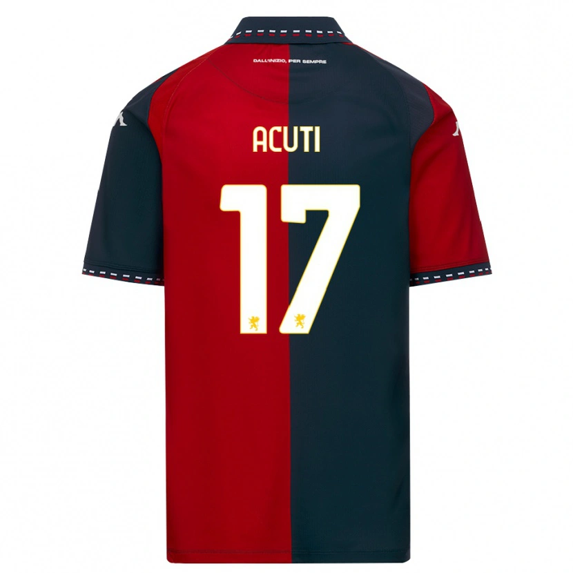 Danxen Heren Arianna Acuti #17 Rood Zwart Wit Thuisshirt Thuistenue 2026/27 T-Shirt