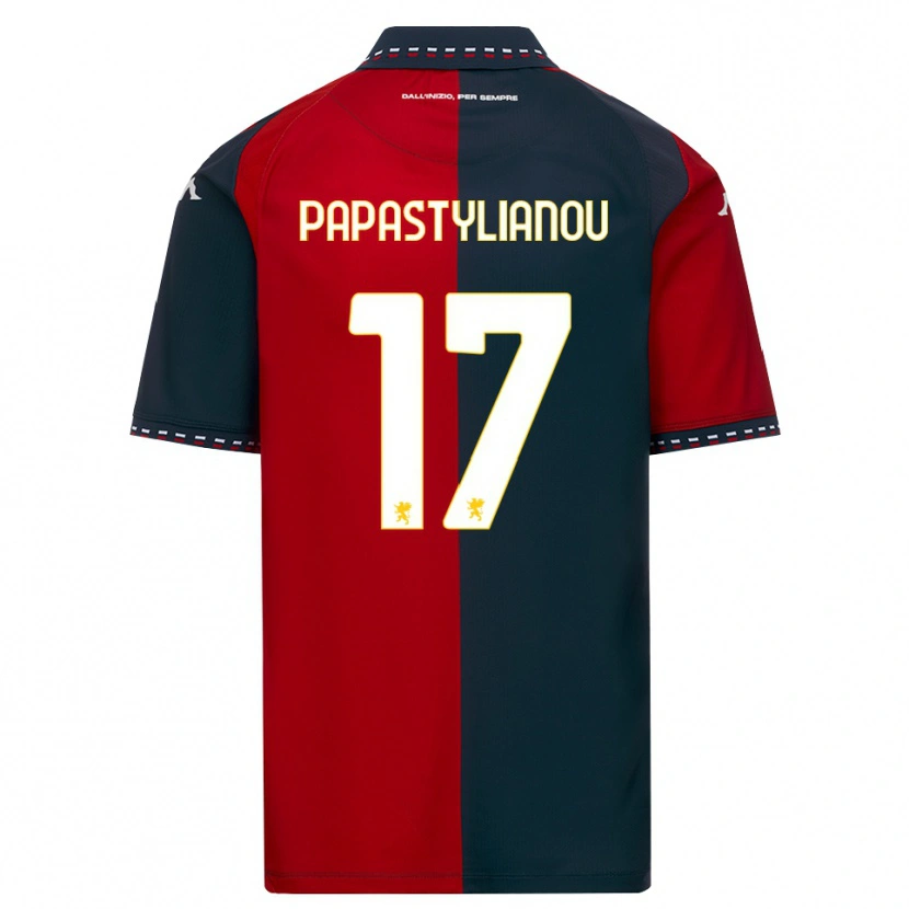 Danxen Heren Lysandros Andreas Papastylianou #17 Rood Zwart Wit Thuisshirt Thuistenue 2026/27 T-Shirt