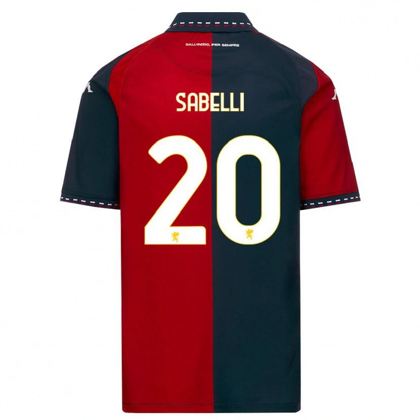Danxen Heren Stefano Sabelli #20 Rood Zwart Wit Thuisshirt Thuistenue 2026/27 T-Shirt