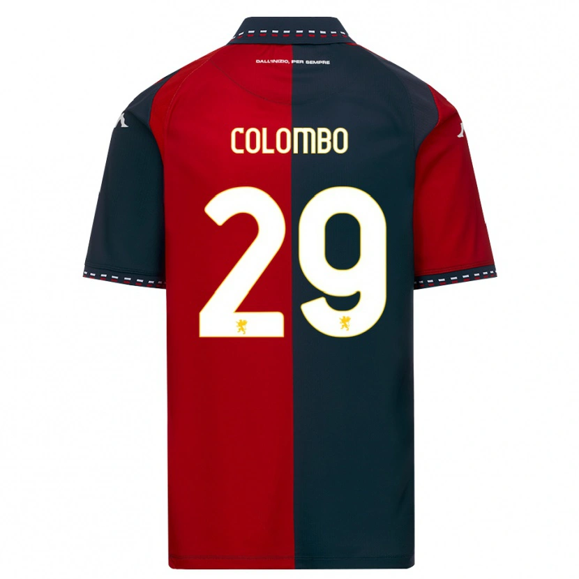 Danxen Heren Lorenzo Colombo #29 Rood Zwart Wit Thuisshirt Thuistenue 2026/27 T-Shirt