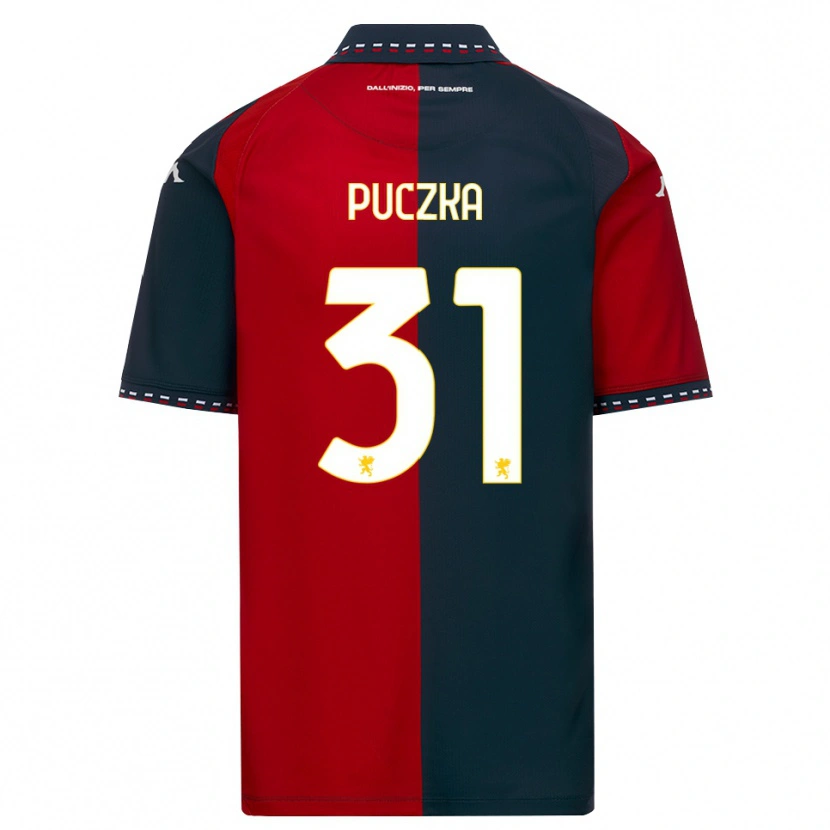 Danxen Heren David Puczka #31 Rood Zwart Wit Thuisshirt Thuistenue 2026/27 T-Shirt
