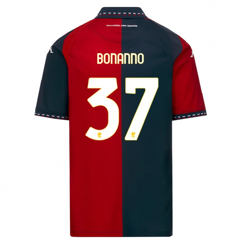Danxen Heren Giuseppe Bonanno #37 Rood Zwart Wit Thuisshirt Thuistenue 2026/27 T-Shirt