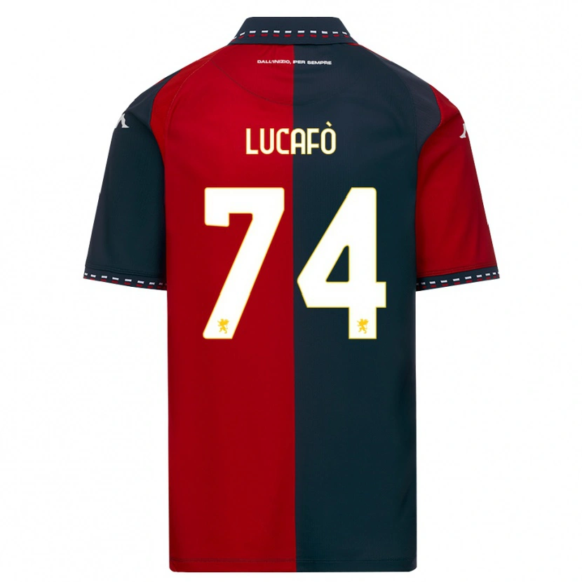 Danxen Heren Sara Lucafò #74 Rood Zwart Wit Thuisshirt Thuistenue 2026/27 T-Shirt