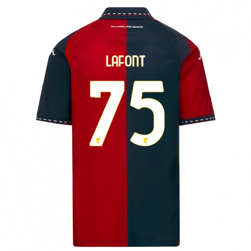 Danxen Heren Gaël Lafont #75 Rood Zwart Wit Thuisshirt Thuistenue 2026/27 T-Shirt