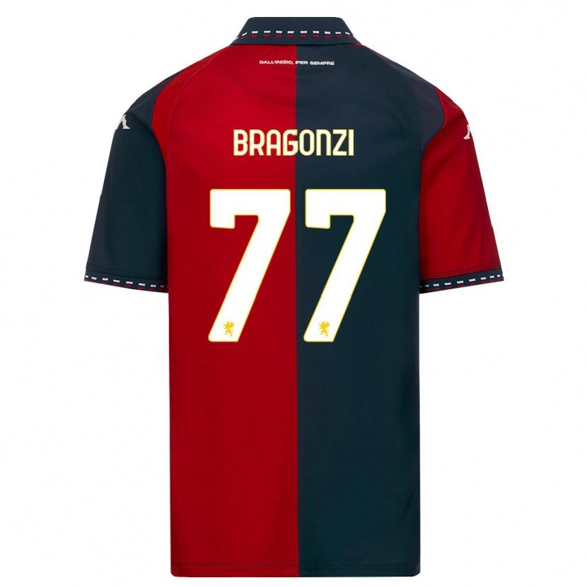 Danxen Heren Asia Bragonzi #77 Rood Zwart Wit Thuisshirt Thuistenue 2026/27 T-Shirt