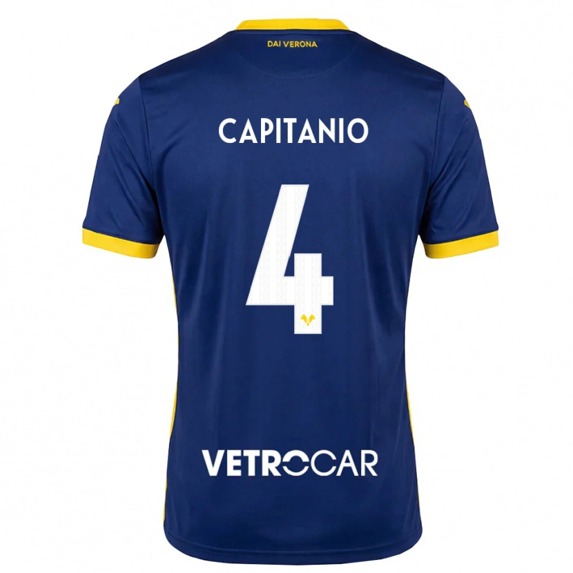 Danxen Heren Alex Capitanio #4 Koninklijk Blauw Geel Wit Thuisshirt Thuistenue 2026/27 T-Shirt