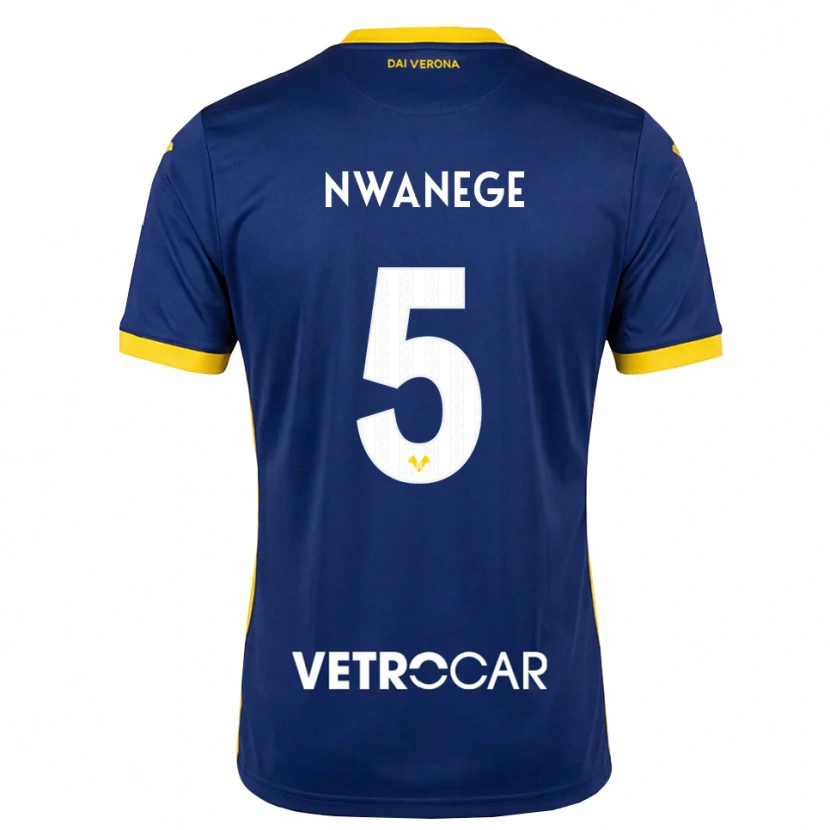 Danxen Heren Karlson Nwanege #5 Koninklijk Blauw Geel Wit Thuisshirt Thuistenue 2026/27 T-Shirt