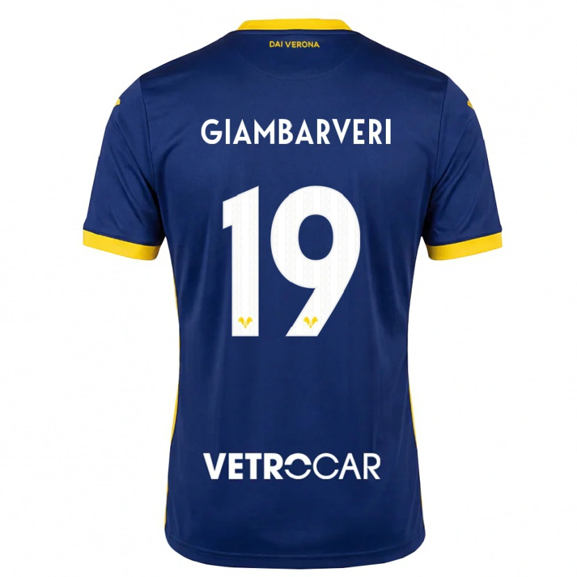 Danxen Heren Mattia Giambarveri #19 Koninklijk Blauw Geel Wit Thuisshirt Thuistenue 2026/27 T-Shirt