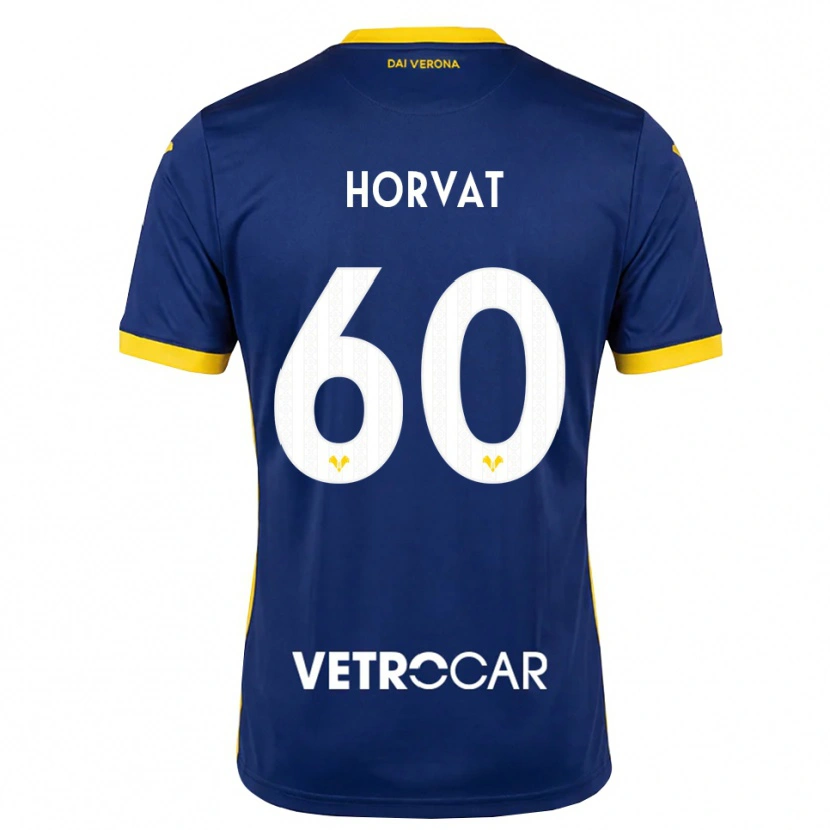 Danxen Heren Mihaela Horvat #60 Koninklijk Blauw Geel Wit Thuisshirt Thuistenue 2026/27 T-Shirt