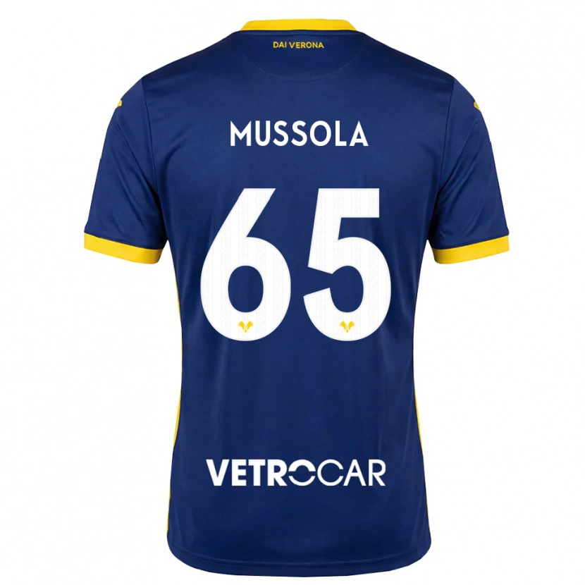 Danxen Heren Matteo Mussola #65 Koninklijk Blauw Geel Wit Thuisshirt Thuistenue 2026/27 T-Shirt