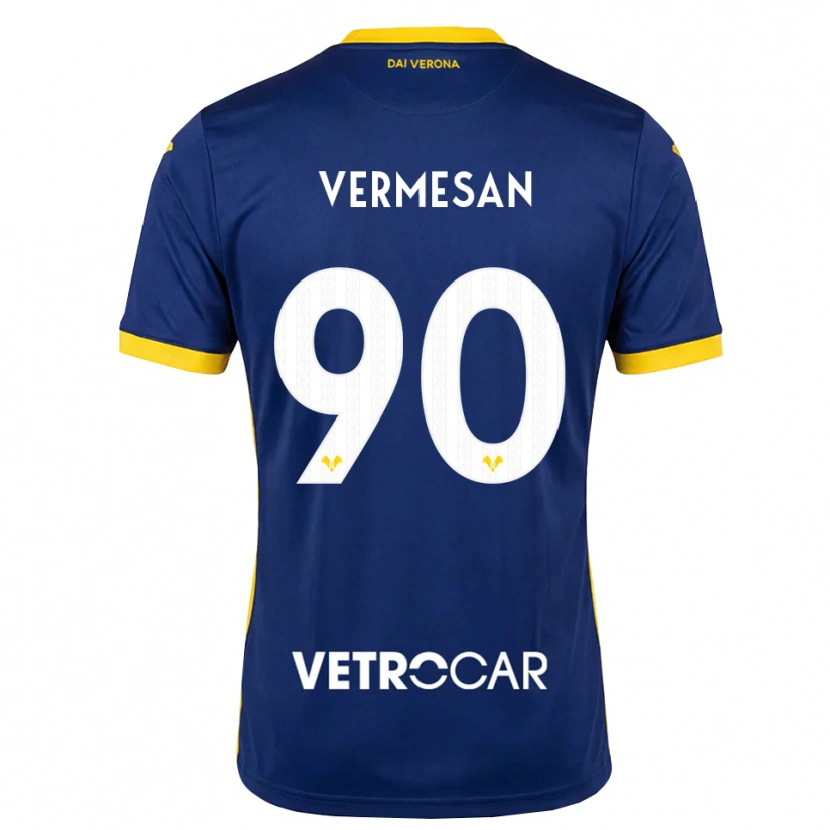 Danxen Heren Ioan Vermeșan #90 Koninklijk Blauw Geel Wit Thuisshirt Thuistenue 2026/27 T-Shirt