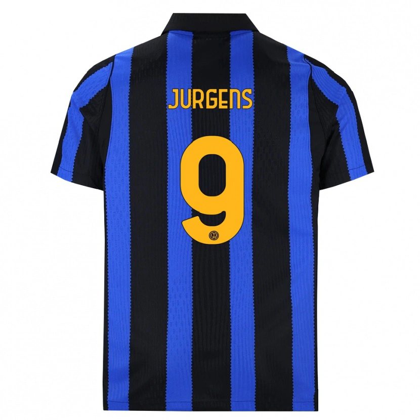 Danxen Heren Oliver Jurgens #9 Zwart Blauw Geel Thuisshirt Thuistenue 2026/27 T-Shirt