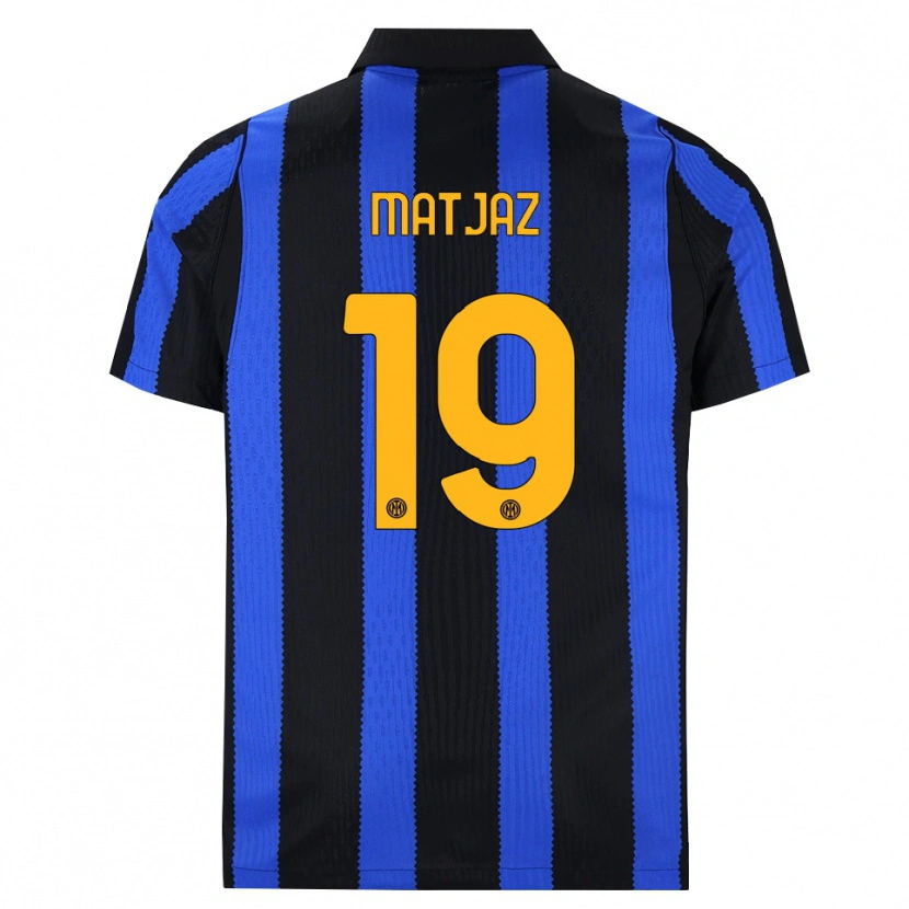Danxen Heren Samo Matjaz #19 Zwart Blauw Geel Thuisshirt Thuistenue 2026/27 T-Shirt