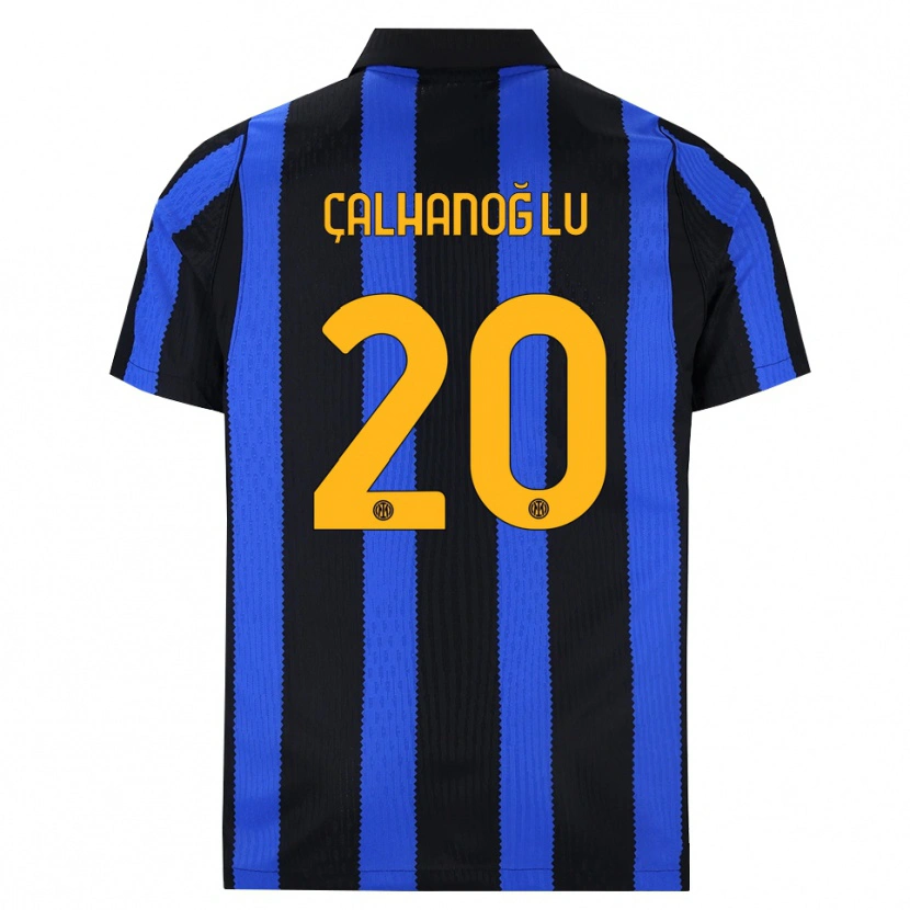 Danxen Heren Hakan Çalhanoğlu #20 Zwart Blauw Geel Thuisshirt Thuistenue 2026/27 T-Shirt