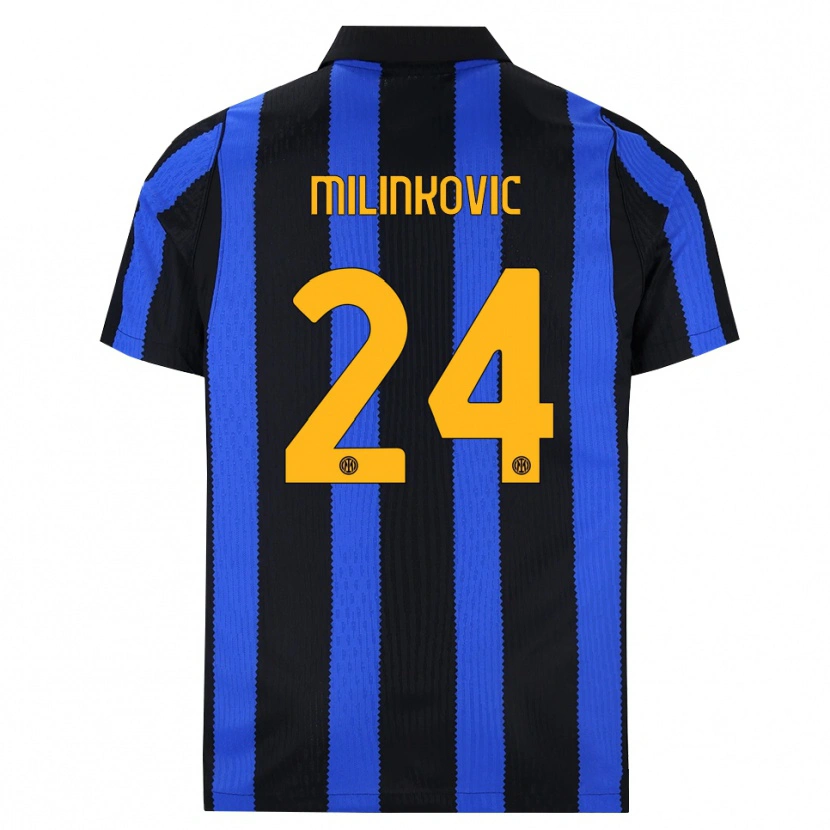 Danxen Heren Marija Milinković #24 Zwart Blauw Geel Thuisshirt Thuistenue 2026/27 T-Shirt