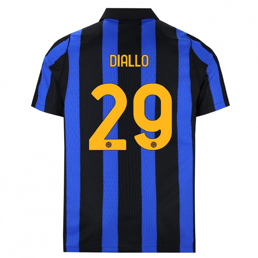 Danxen Heren Oumar Diallo #29 Zwart Blauw Geel Thuisshirt Thuistenue 2026/27 T-Shirt
