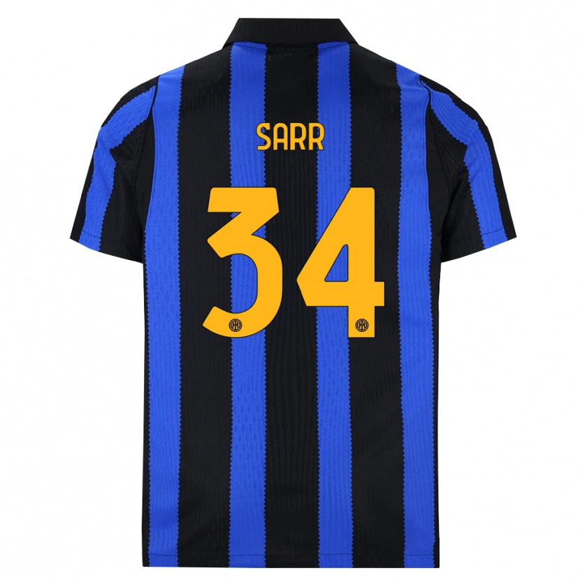 Danxen Heren Amadou Sarr #34 Zwart Blauw Geel Thuisshirt Thuistenue 2026/27 T-Shirt